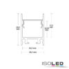 LED Aufbauleuchtenprofil HIDE SINGLE Aluminium eloxiert, 200cm