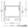 LED Aufbauleuchtenprofil HIDE SINGLE Aluminium eloxiert, 200cm