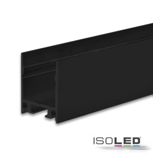 LED Aufbauleuchtenprofil HIDE SINGLE Aluminium schwarz RAL 9005, 200cm