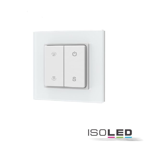 Sys-Pro Single Color 1 Zone Aufputz-Tast-Fernbedienung mit 1 Szenenspeicher und Batterie