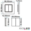 Sys-Pro Single Color 1 Zone Aufputz-Tast-Fernbedienung mit 1 Szenenspeicher und Batterie