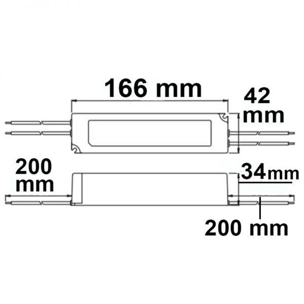 LED Trafo 24V/DC, 0-60W, IP67