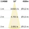 GU10 LED Strahler 8W COB, 10°, 4000K, dimmbar