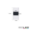Kontakt-Verbinder (max. 5A) K1-210 für 2-pol. IP20 Flexstripes mit Breite 10mm und Pitch >7mm