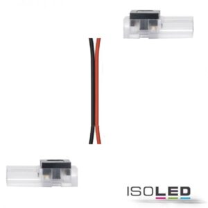 Kontakt-Verbinder mit Kabel (max. 5A) K1-210 für 2-pol. IP20 Flexstripes mit Breite 10mm, Pitch >7mm