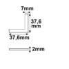 Eckverbinder für Profil CORNER12, CEILING21, 90°, 4er Set