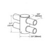 Mastadapter 4-fach für Street Light HE75-115, 65-80mm Innendurchmesser