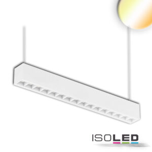 LED Aufbau/Hängeleuchte Linear Raster 20W, anreihbar, weiß, 3000|3500|4000K, inkl.Seil., exkl.Kabel