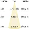GU10 LED Strahler 8W COB, 10°, 2700K, dimmbar