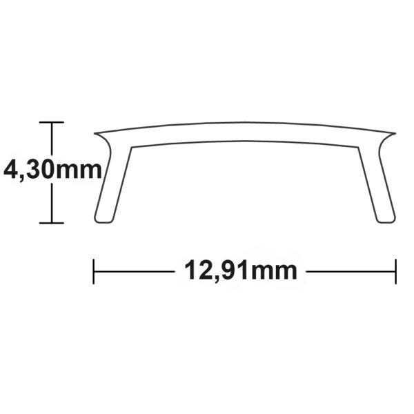 Abdeckung COVER8 opal 600cm für Profil SURF11/CORNER11