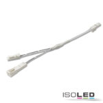 MiniAMP Linearsplitter 2 x male-Stecker / 1 x female-Buchse, 2-polig, weiß, max. 4A