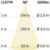 LED Downlight Prism blendungsreduziert 10W, IP54, neutralweiß, dimmbar