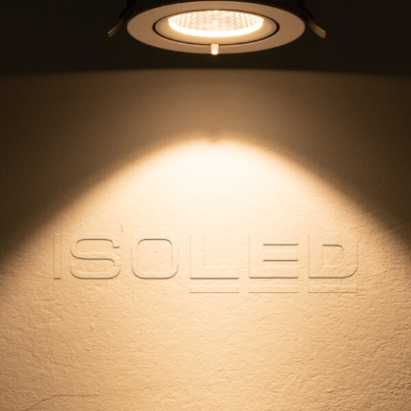 LED Shop-Downlight Sphere, 35W, ausschwenkbar, weiß, warmweiß