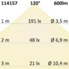 LED Aufbauleuchte LUNA 15W, weiß, rund, DN146, indirektes Licht, warmweiß, dimmbar