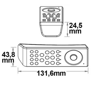 Sys-One RGB+W 8 Zonen Fernbedienung schwarz