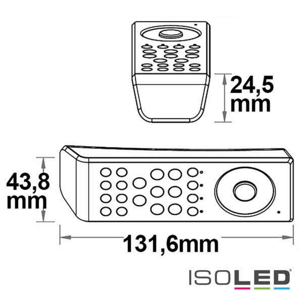 Sys-One RGB+W 8 Zonen Fernbedienung schwarz