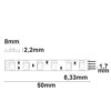 LED RGB MICRO Flexband, 24V DC, 12W, IP20, 5m Rolle, 120 LED/m