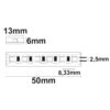 LED AQUA Flexband, milchig, 24V DC, 12W, IP67, RGB, 5m Rolle, 120 LED/m