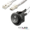 MiniAMP Einbauschalter Ein/Aus, female-Buchse und male-Stecker, 30cm+200cm, 2-polig, weiß, max. 5A