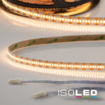 LED CRI925 MiniAMP Flexband, 12V DC, 6W, IP20, 2500K, 120cm, beids. 30cm Kabel + maleAMP, 300 LED/m