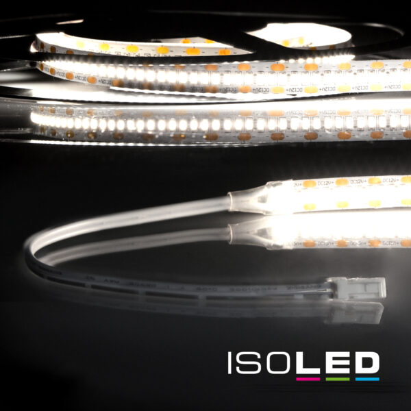 LED CRI940 MiniAMP Flexband, 12V DC, 6W, IP20, 4000K, 120cm, beids. 30cm Kabel + maleAMP, 300 LED/m