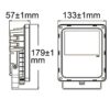 LED Fluter 10W, RGB, IP66, inkl. Funk-Fernbedienung