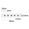 LED AQUA RGB Linear Flexband, 24V DC, 12W, IP67, 5m Rolle, 120 LED/m