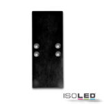 Endkappe EC66 Aluminium schwarz für Profil 2SIDE, 2 STK, inkl. Schrauben