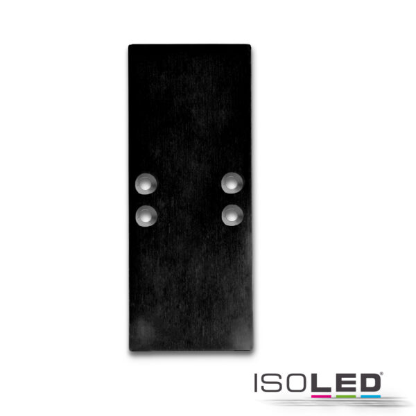 Endkappe EC66 Aluminium schwarz für Profil 2SIDE, 2 STK, inkl. Schrauben