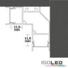 LED Eckprofil HIDE ANGLE Aluminium weiß RAL 9003, 200cm