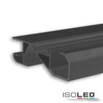 LED Sockelleistenprofil HIDE BOTTOM schwarz RAL 9005