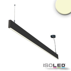 LED Hängeleuchte Linear Up&Down 1200, 40W, prismatisch, linear- u. 90° verbindbar, schwarz, warmweiß