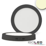 LED Deckenleuchte schwarz, 24W, rund, DN300, warmweiß, dimmbar