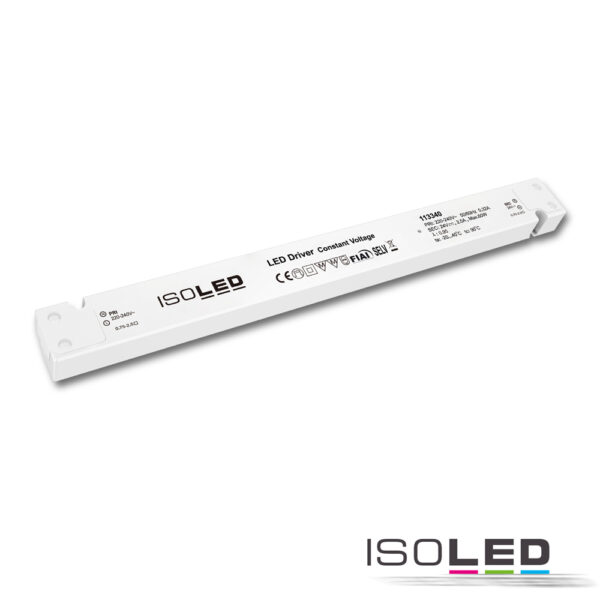 LED Trafo 24V/DC, 0-60W, SELV, ultraflach, ultraschmal