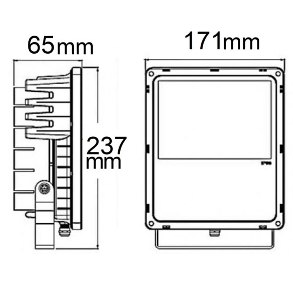 LED Fluter 30W, RGB, IP66, inkl. Funk-Fernbedienung