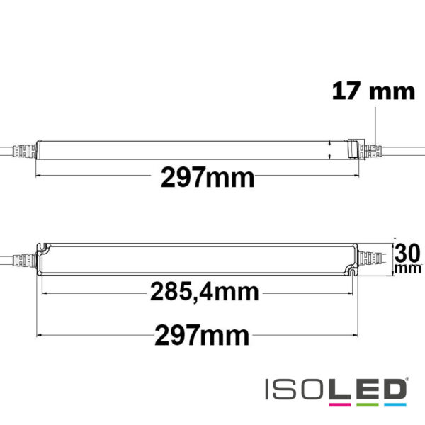 LED Trafo 24V/DC, 0-60W, IP66, SELV