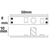 LED Mini PWM-Dimmer zum Einbau unter Profilcover, 1 Kanal, 12-24V DC 3A
