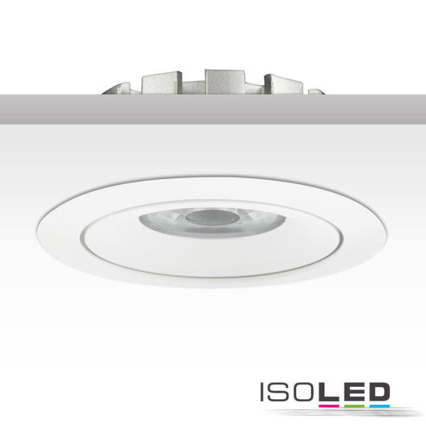 LED Einbaustrahler, weiß, 15W, 45°, neutralweiß, dimmbar