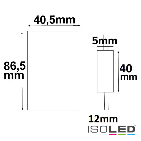 LED Strip Mini Funk PWM-Dimmer, 1 Kanal, 12-24V DC 3A