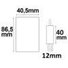 LED Strip Mini RGB Funk-Fernbedienung, 3 Kanal, 12-24V DC 3x2A