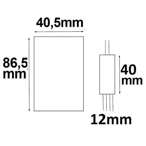 LED Strip Mini RGB Funk-Fernbedienung, 3 Kanal, 12-24V DC 3x2A