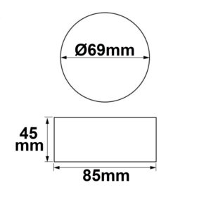 113310_skizze2 Wireless Touch RGB PWM-Dimmer mit Funk-Fernbedienung Round, 12-24V DC 3x4A