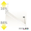 LED Hängeleuchte Linear Up&Down 1200, 40W, prismatisch, linear- u. 90° verbindbar, weiß, neutralweiß