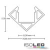 LED Eckprofil CORNER11 Aluminium pulverbeschichtet weiß RAL 9010, 200cm