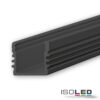 LED Aufbauprofil SURF12 Aluminium schwarz pulverbeschichtet RAL 9005, 200cm