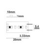 LED CRI942 Linear10 Flexband, 24V DC, 22W, IP20, 4200K, 5m Rolle, 300 LED/m