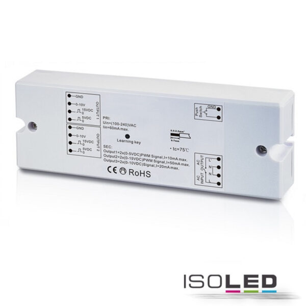 Sys-One Funk/Push Dimmer 0-10V Output, 2.000W Schaltrelais, 230V