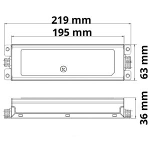 112713_skizze LED Trafo MW ELG-150-24B 24V/DC, 0-150W, 1-10V (60-150W) dimmbar, IP67, SELV