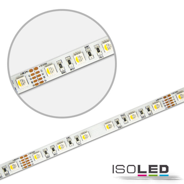 LED SIL RGB+KW Flexband, 24V DC, 19W, IP20, 4in1 Chip, 5m Rolle, 60 LED/m