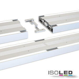 113892_22 LED Hängeleuchte Raster Up&Down, 30W+30W, anreihbar, UGR<6, silber, 4000K, 1-10V dimmbar